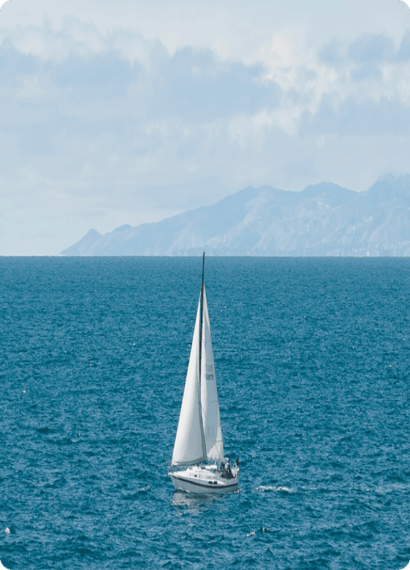 Sailboat charting the waters